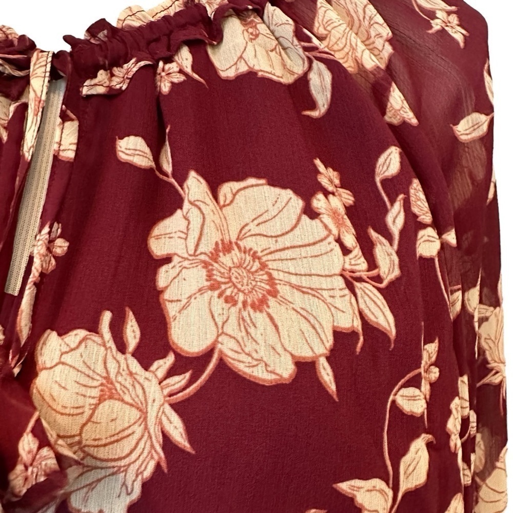 Dress forum size small fun bohemian floral long sleeve dress. - Picture 10 of 16